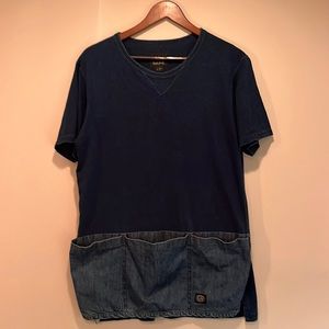 Snow Peak Unisex Denim Color Short Sleeve Tee in L (Japan) M (USA)